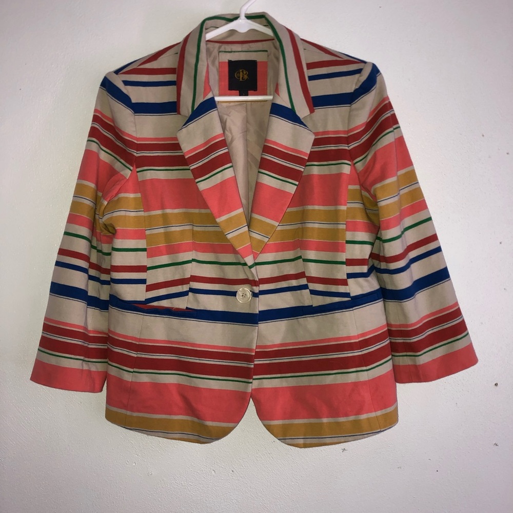 Colorful striped blazer